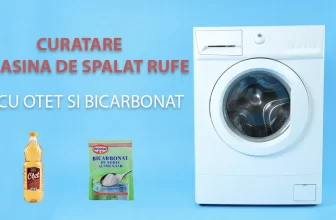 Curatare masina de spalat rufe cu otet si bicarbonat